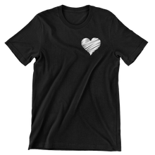 Load image into Gallery viewer, SCRIBBLE HEART PREMIUM T-SHIRT
