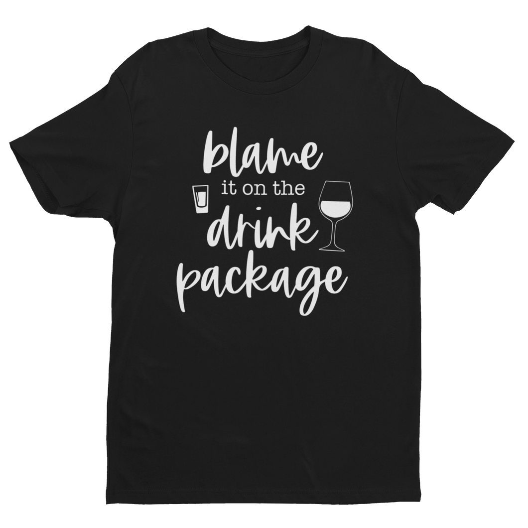 BLAME IT ON THE DRINK PACKAGE PREMIUM T-SHIRT